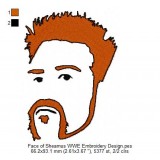 Face of Sheamus WWE Embroidery Design
